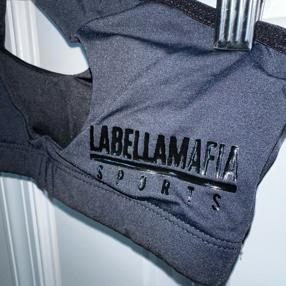LABELLAMAFIA one shoulder Sports bra XS - Picture 2 of 3
